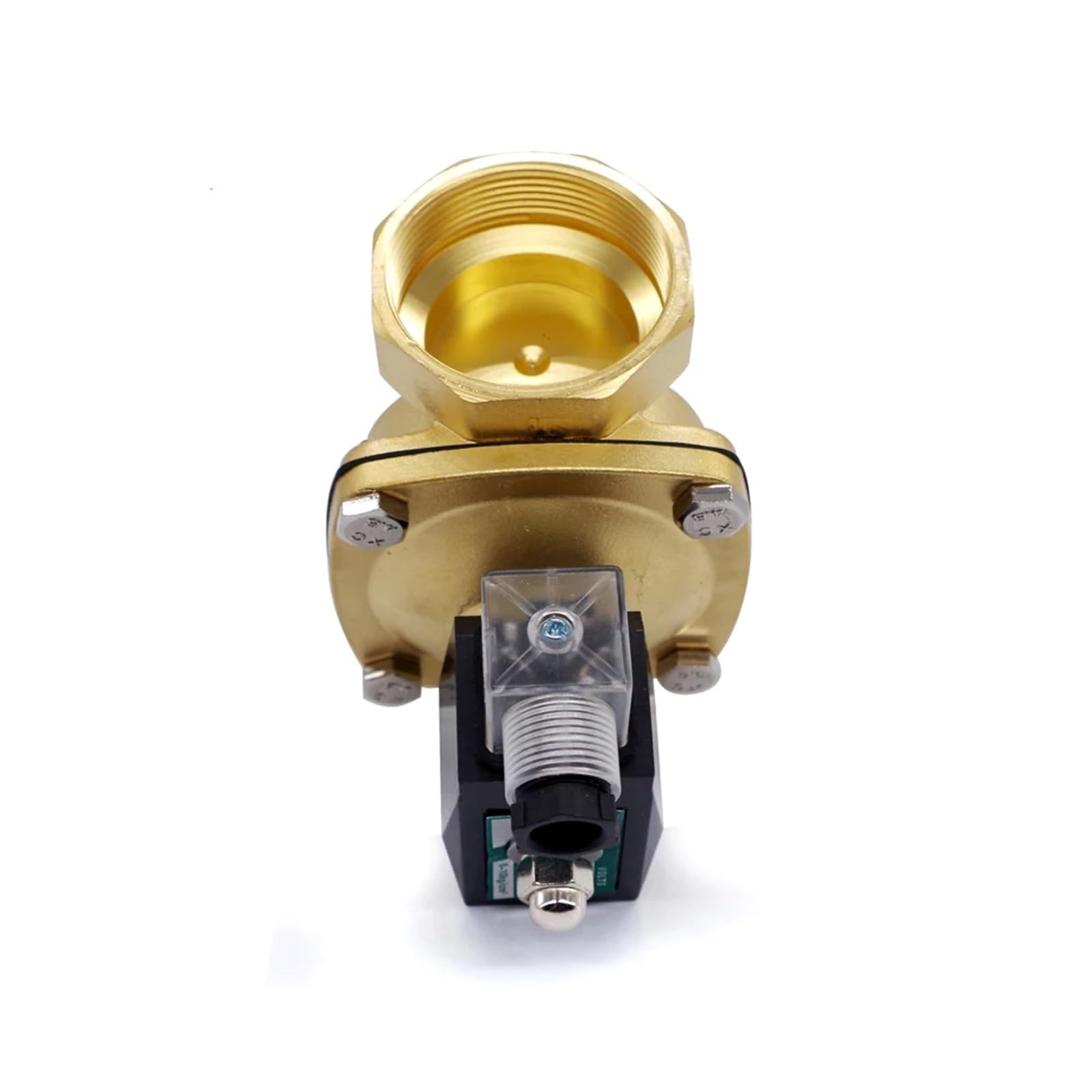 Válvula Solenoide eléctrica de agua, 24vdc, 12v, 110v, 36v, 220v, 1/2 pulgadas, 3/4 pulgadas, 1 pulgada, 1-1/4 pulgadas, 1-1/2 pulgadas, 2 pulgadas, normalmente cerrada(1-1/4 inch,NPT_120VAC)