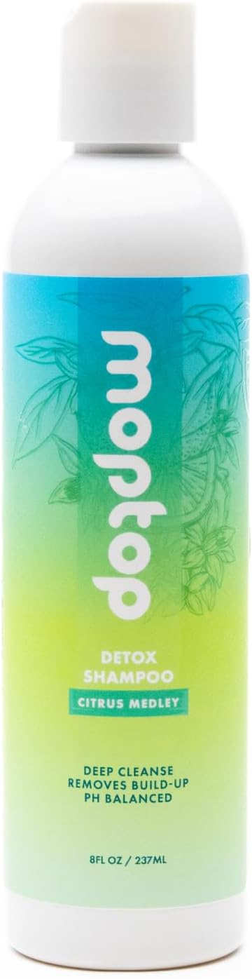 Detox Shampoo – Scalp Clarifying Shampoo for Build Up, Hard Water, Dirt & Oil, Sulfate & Paraben Free Hair Care for All Hair Types – Thin, Straight, Wavy, Curly & Coily (Citrus Medley, 8oz)