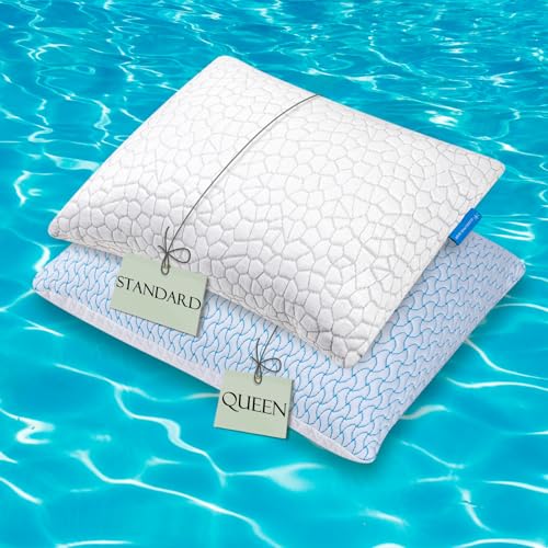 Set 2 Almohadas Espuma Viscoelástica Queen Ajustable