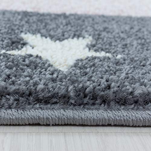 Kindertapijt Korte stapel Mama Baby Kite Ontwerp Kinderkamer Babykamer Speelkamer 8 mm poolhoogte Zacht Rechthoekig Rond Lopers Blauw, kleur:Roze, Groote:160x230 cm - Afbeelding 5