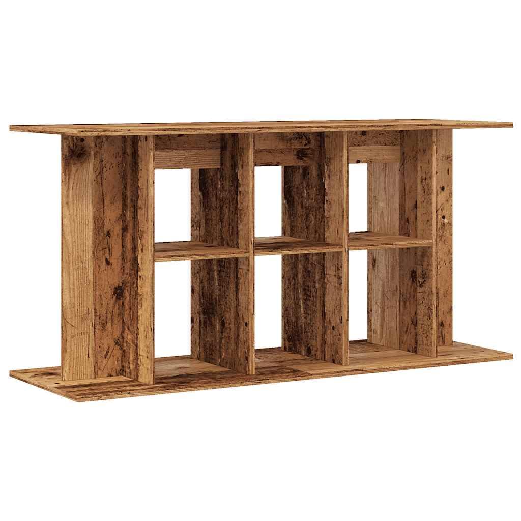 vidaXL Aquarium Stand, Fish Tank Stand for Starter, Aquarium Cabinet with Shelf, Aquarium Table, Fish Tank Base, Old Wood Engineered Wood