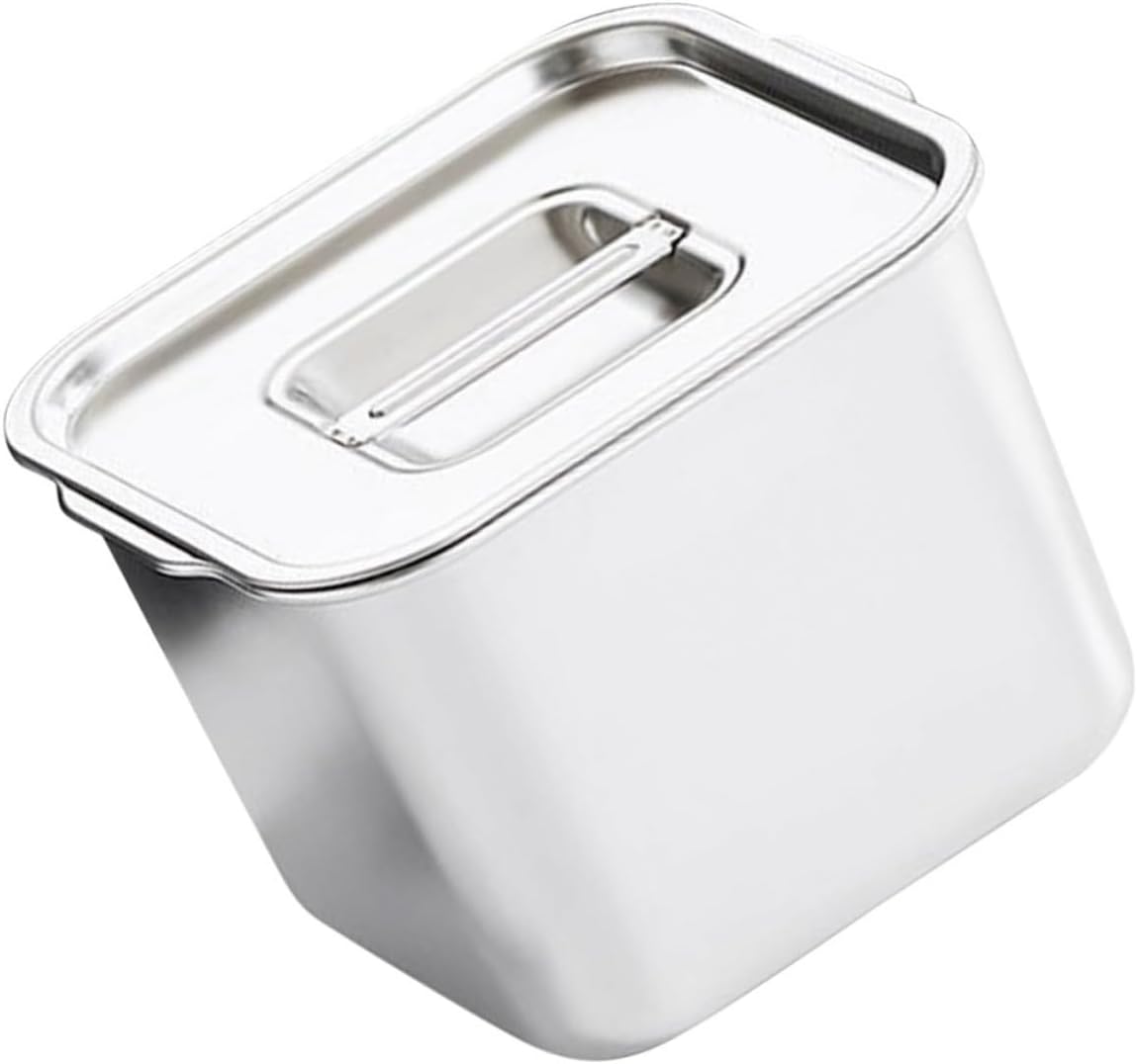 3pcs Stylish Stainless Steel Spice Canister with Lid Multi-functional Seasoning Storage Pot for Home Kitchen Resistant Condiment Organizer with Design