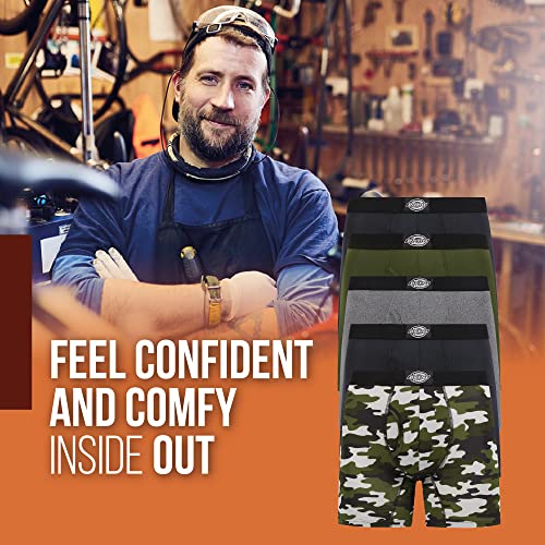 Dickies 5 Pack Mens Boxer Briefs With Pouch, Moisture Wicking Performance Underwear For Men #TOP1