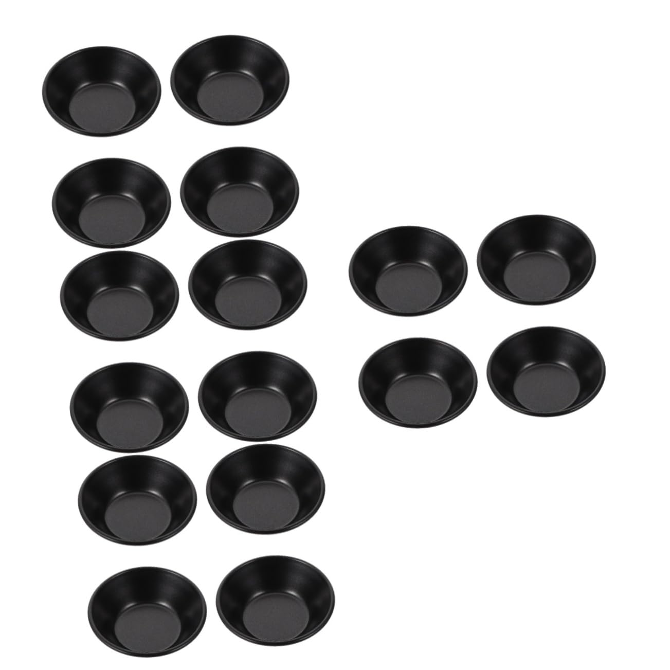Mobestech 4 Sätze Eierkuchenform Scharbstformen Mini- -pfannen Nicht Mini-kuchenformen Mit Deckel Formen Zum Backen Eiertörtchenformen Kohlenstoffstahl Black 4 Stück * 4