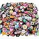 LINKLKBOY Shoe flowers,DIY Schuhanstecker Schuhanhänger Abnehmbare PVC Shoe Dekoration Zubehör für Kinder, Jungen, Mädchen, Jugendliche und Erwachsene Partys, Geschenke (50)