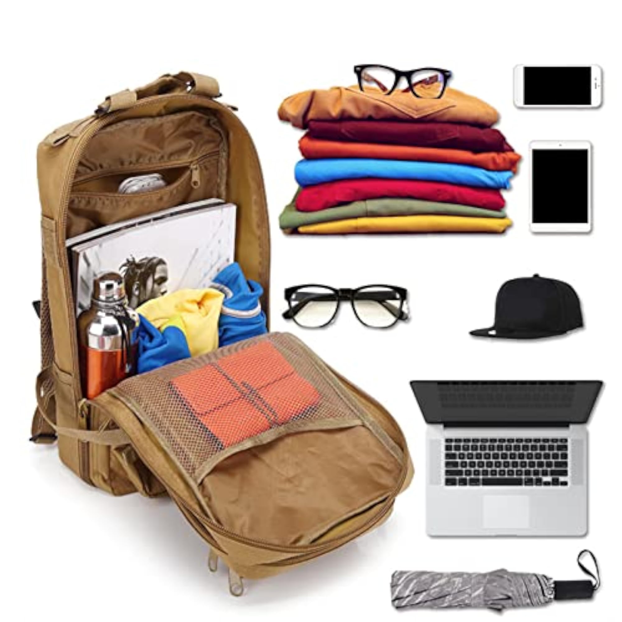 Breathable Foldable Multi Storage Pocket Sports Backpack