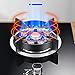 Burner Gas Cooker gas hob Gas Hob for Flexible & Precise Table-Top Cooking ，Flameout Protection & Zinc Alloy Knob，Non-slip Cast Iron Hob Rings，Compatible With All Cookware [Energy Class A](E,LPG)