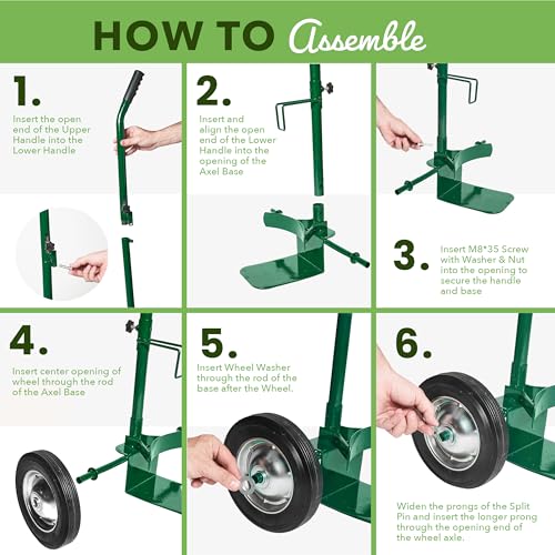 Goletio Potted Plant Mover Dolly With Flat-Free Rubber Wheels - Heavy-Duty Plant Pot Mover Caddy With Adjustable Grip And Foldable Handle For Indoor And Outdoor - With Protective Gardening Gloves thumb #5