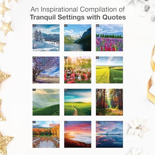 Image of RED EMBER Inspiration with Motivational Quotes 2026 Wall Calendar 12 Month | 12 inch x 24 inch Open | Thick & Sturdy Paper | Holiday Gift | Nature Calendar 2026