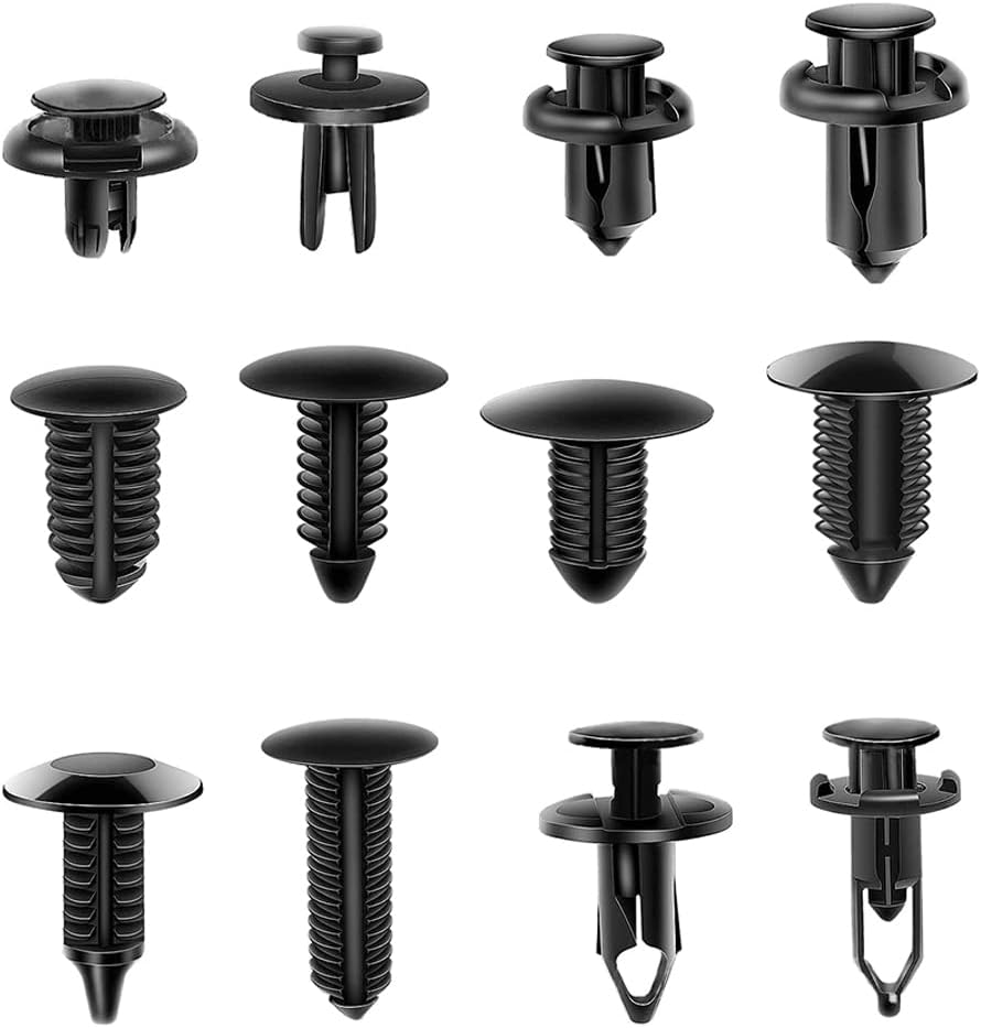 Riloer 240 PCS Car Body Push Type Retainers, Push Type Pin Rivet, Car Body Retainer Trim, Clip Panel shapeing Assortment