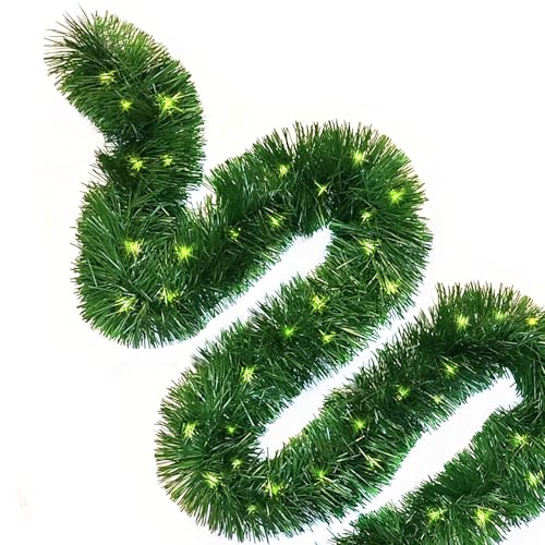 Baunsal® Weihnachtsgirlande Tannengirlande Girlande grün 5 m (TIN)...