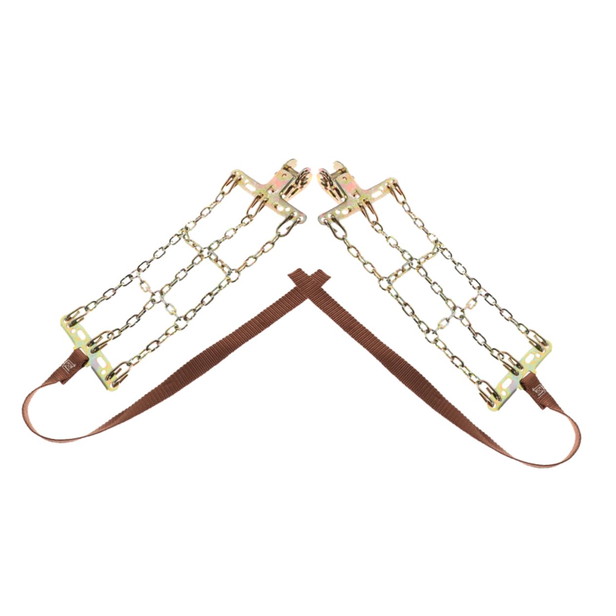 VINTORKY 2pcs Snow Chains for Tires Emergency Slip Wheel Chains for Various Car Models Easy Quick Installation for Winter Driving Safety