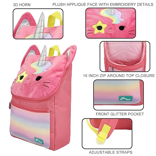 Squishmallows Sienna the Unicorn Cat Youth 16' Backpack4