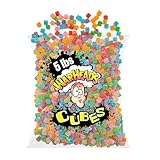 WARHEADS Cubes - Sour Sweet & Fruity Chewy Candy - Orange, Watermelon, Blue Raspberry, Black Cherry, Strawberry & Green Apple Flavors - 5 lb. Bulk Bag