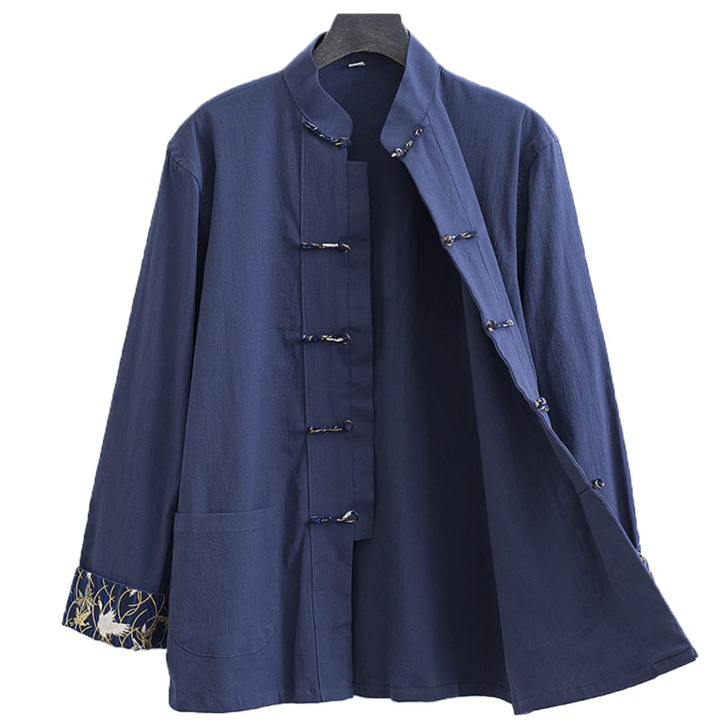 Lose großer Tai Chi Uniform Baumwollwäsche Chinesische traditionelle Kleidung Tang Anzug Männer Kampfkunst Jacke Kung Fu Uniform atmungsaktiv