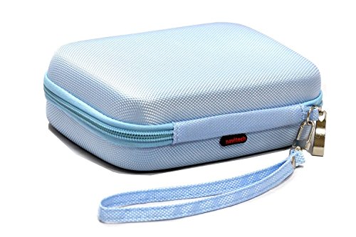 Estuche portátil protector Navitech Sky Blue compatible con proyector de bolsillo AAXA P4-X DLP LED Pico miniatura 2