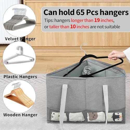 Sac de rangement triangulaire pour résoudre le manque de place en placard