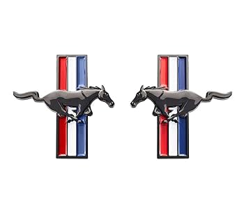 Amazon | 3インチ ブラック 走る馬 トライバー フェンダー