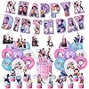 Birthday Decorations Idol Movie Hunters Happy Birthday Party Decorations Kit,for School Classroom Decor Fan Meeting Birthday Parties Etc