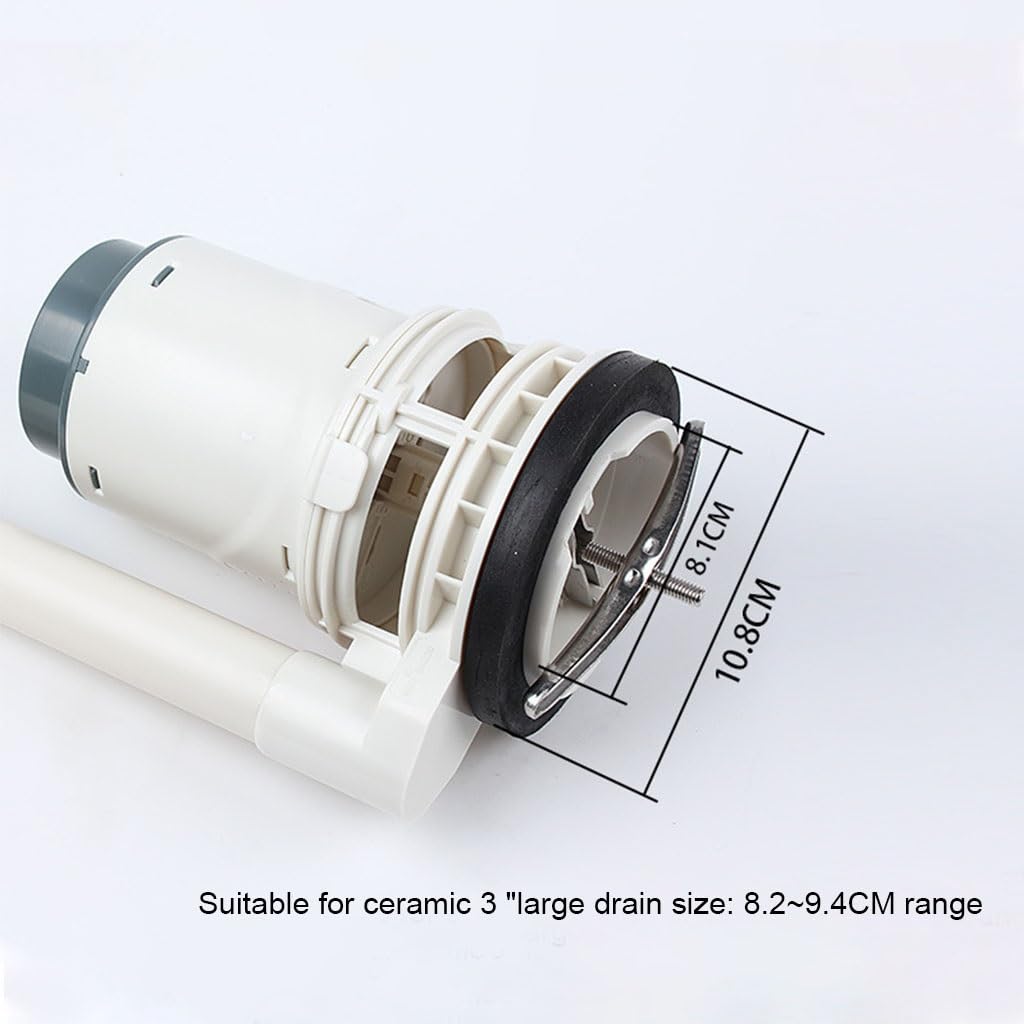Válvula de entrada de la cisterna del inodoro Cisterna de inodoro de doble descarga y llenado, botón pulsador de doble descarga de cisterna de inodoro ABS, reparación de inodoro de una pieza(21Cm)