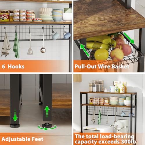 Roomtec BR001 Baker'S Rack With Power Outlet thumb #4