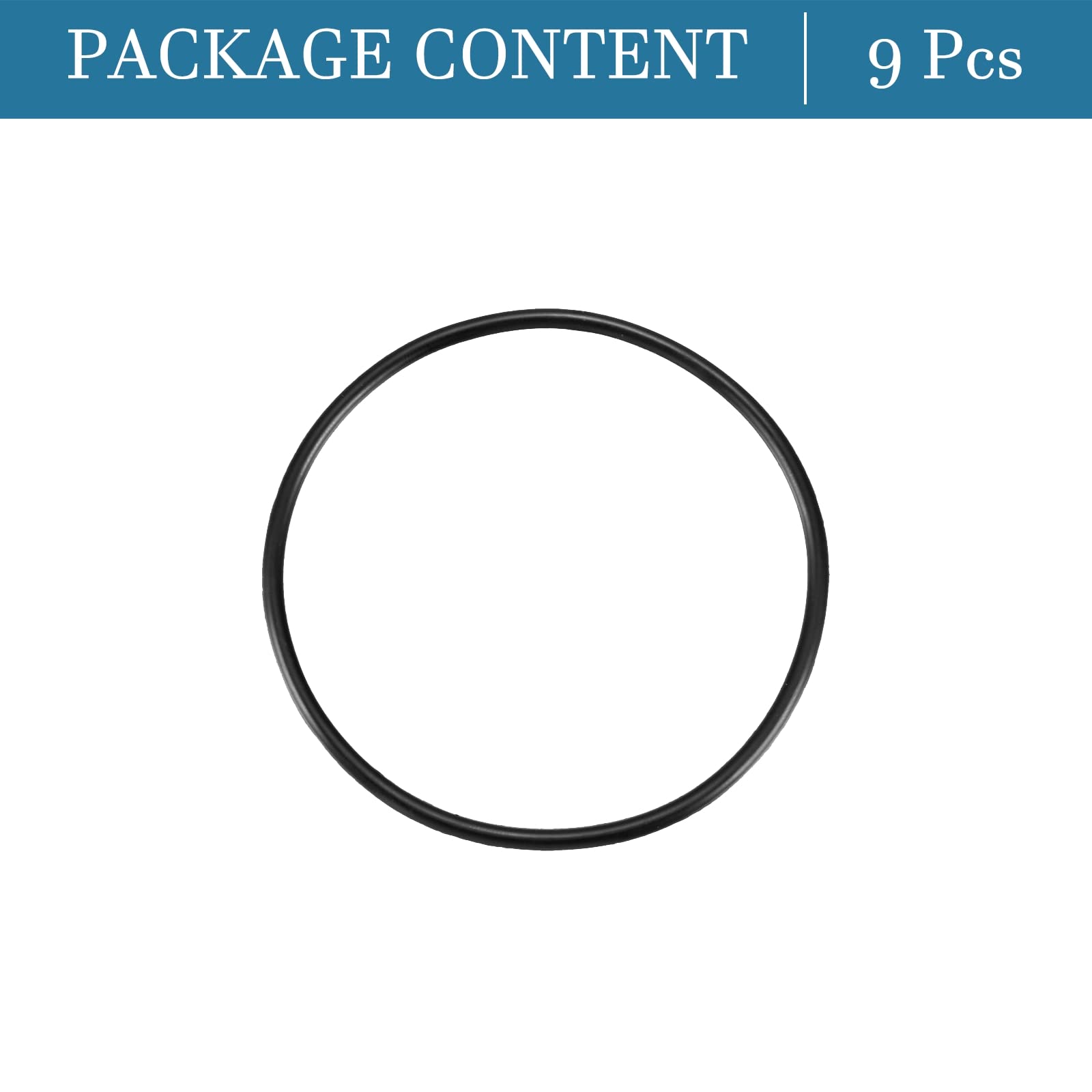 QUARKZMAN 80mm X 74mm X 3mm Nitrile Caoutchouc Joints Toriques X 9 Pièces Rond Joint Rondelle Pour Robinet Plomberie Réparation Étanchéité Connexion [ Noir