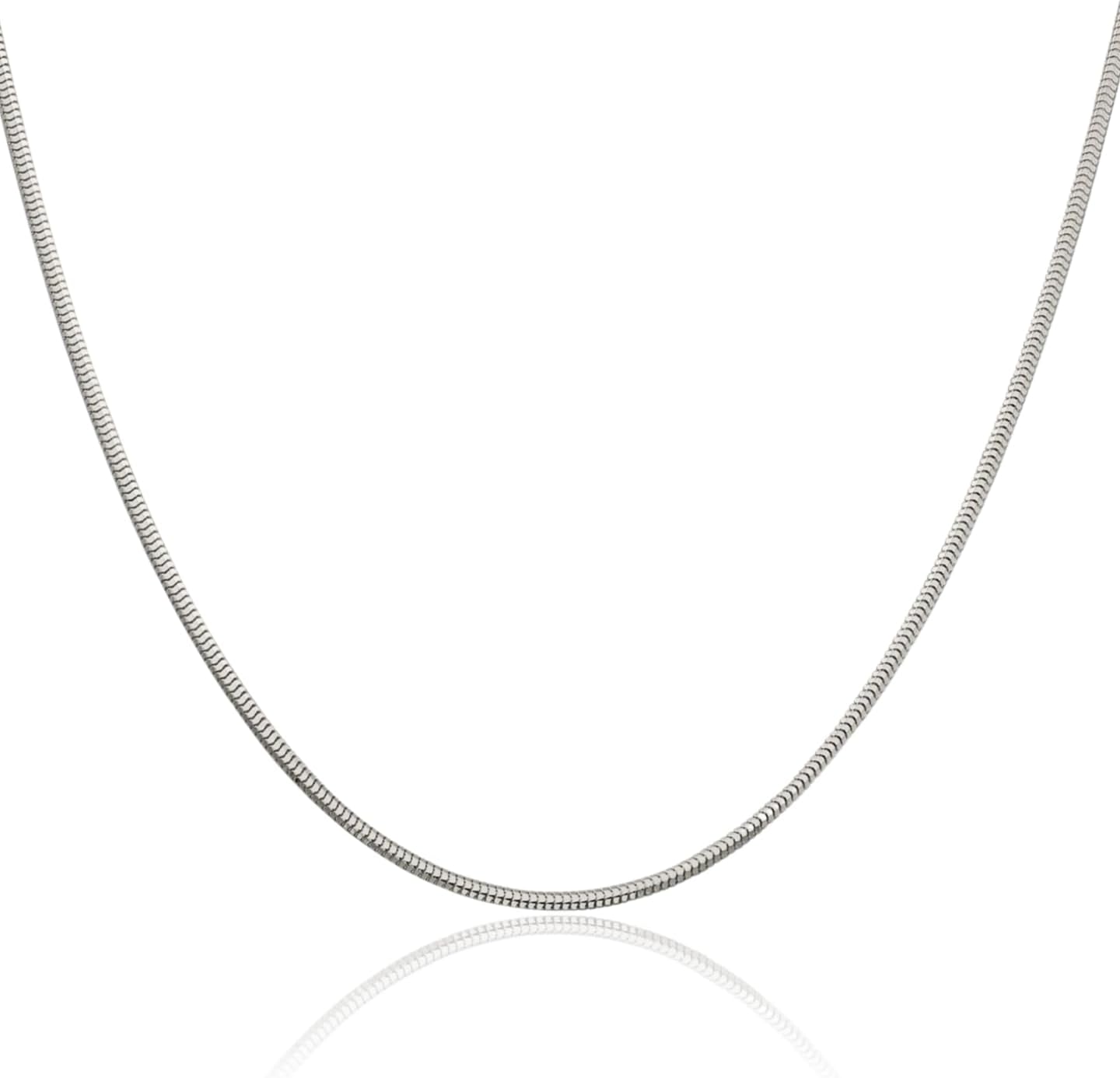 IceCarats 925 Sterling Silver Round 2mm Thin Herringbone Snake Chain Necklace Diamond Cut