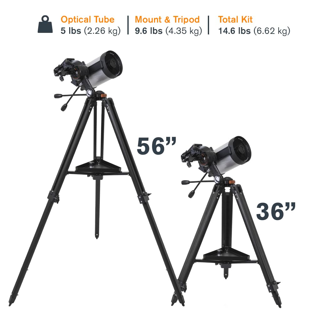 Celestron 22462 StarSense Explorer DX 5” Telescopio Schmidt-Cassegrain compatibile con app per smartphone Funziona con l'app StarSense – Compatibile con iOS/Android