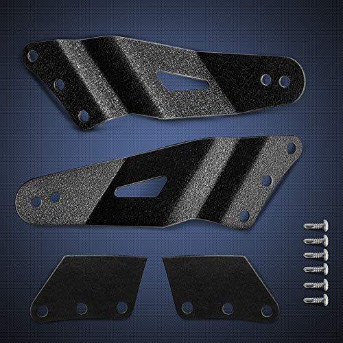 Nilight 90031B 2PCS 52” Curved LED Light Bar Bracket at Upper Windshield Roof Cab for 99-06 Chevy Silverado Suburban Avalanche Tahoe & GMC Yukon Sierra