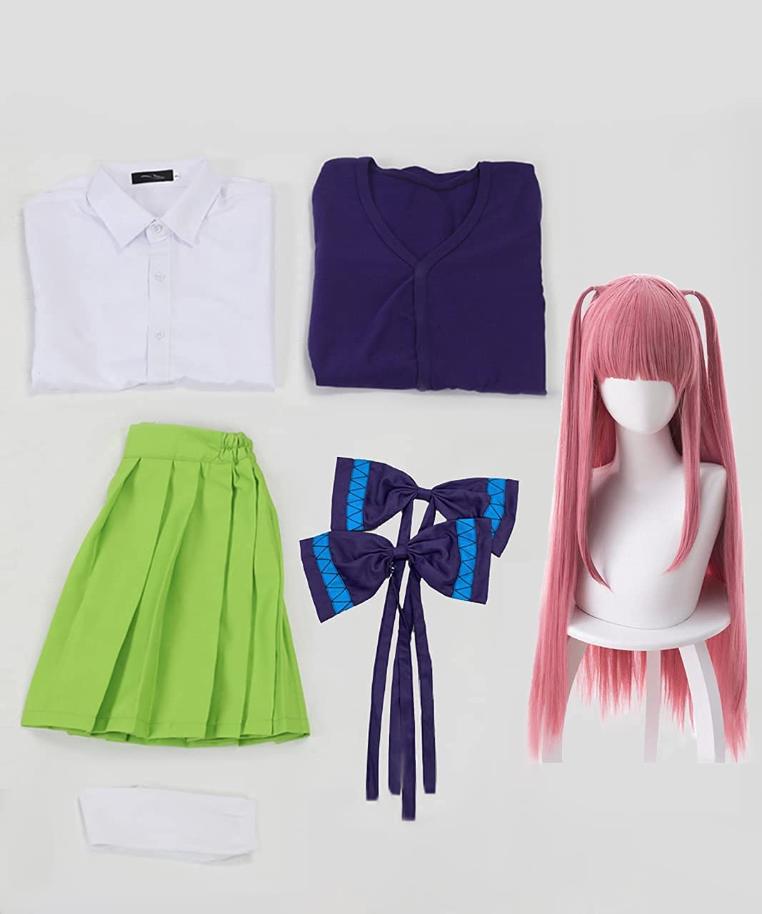 Amazon.co.jp: Lexx_cosウィッグ付き 五等分の花嫁 中野二乃 コスプレ 