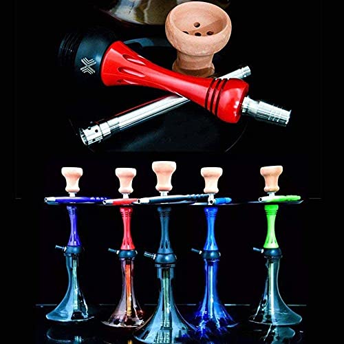 LSZ Shisha-Set Alphahookah Shisha Set, 58 cm Hukahn mit 1 Schlauch, Edelstahl + Glas Alphahookah for Erwachsene Shisha… – Bild 6