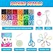 Funtopia Beads for Crafts, Pony Beads Keychain Making Kit, Bead Pets Art Crafts for Kids Beginners, Birthday Party DIY Craft for Girls Boys (1500 Beads, 30 Designs)