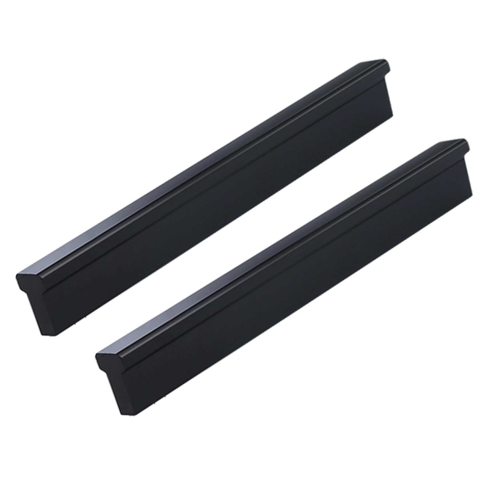 Maniglie Moderne in Alluminio a Forma di T per mobili, per Cucina, Camera da Letto e Guardaroba, Maniglie per cassetti Neri con Lunghezza di 600 mm (2 Pezzi)