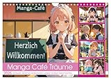 Manga Café Träume - Kawaii Anime-Kalender voller süßer Momente (Wandkalender 2026 DIN A4 quer), CALVENDO Monatskalender: Süße Manga- und Anime-Momente ... Gefühle für Anime-Fans (CALVENDO Menschen)