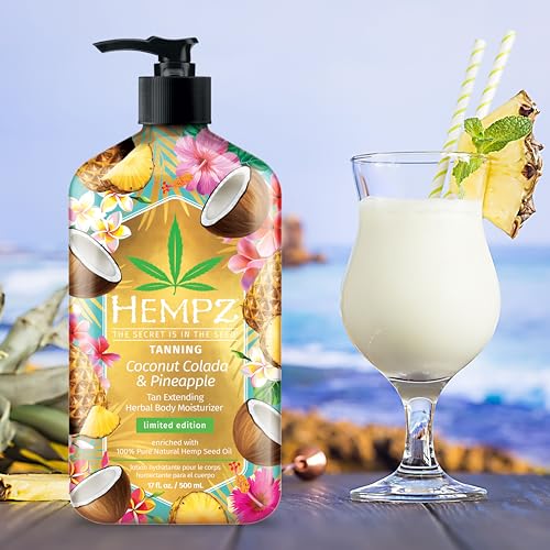 Hempz Limited Edition Coconut Colada & Pineapple Tan Extending Herbal Body Lotion thumb #1