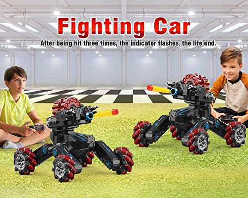 Remote Control Car For Boys, Rc Cars For Kids, Shooting Dual Remote Truck With Soft Bullets And Water Bomb, Detachable 360° Battle Tanks Toys For Boys And Girls 8 12 #TOP3