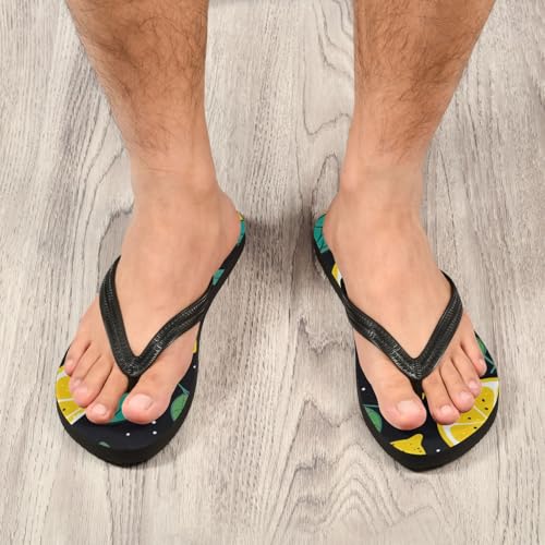 Lemon Summer Men's & Women's Classical Beach Rubber Sandal Flip Flop Comfortable Slipper 214B27354