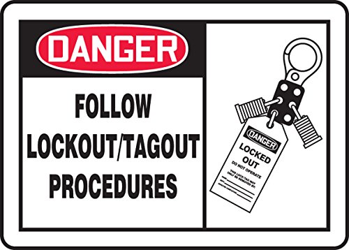 Panneau Danger Lockout Accuform plastique évite les erreurs de consignation machine