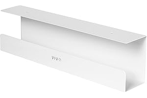 VIVO Under Desk Cable Tray - White - 42 cm