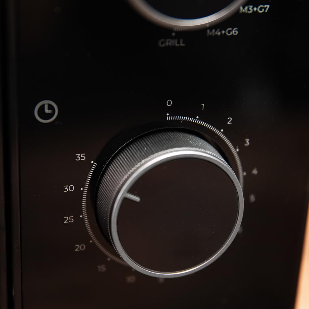 Cecotec Micro-ondes Mécanique avec Grill de 23L Proclean 4120. 800W et 1000W de Grill, Cuisson Uniforme, 8 Niveaux de Puissance, Fonction Décongélation, Minuterie 35mins, Plateau Tournant 285mm