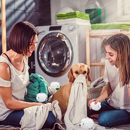 image for Olamtai 4 Pieces Dryer Balls, Hedgehog Reusable Dryer Balls, Hedgehog 