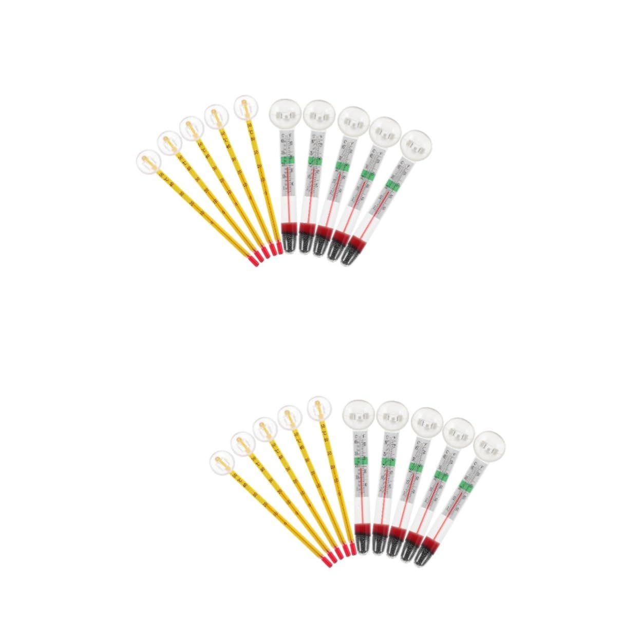 ifundom 2 Series De Acuario Agua Tanque Digital Accesorios Condujo Pecera Flotante De Pescado Temperatura Peces Termómetros De Acuario El Plastico 10 Piezas*2