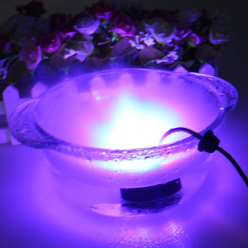 FITNATE 12 LED Mist Maker Fogger Colour Changing Ultrasonic Fogger Water Fountain Pond Fog