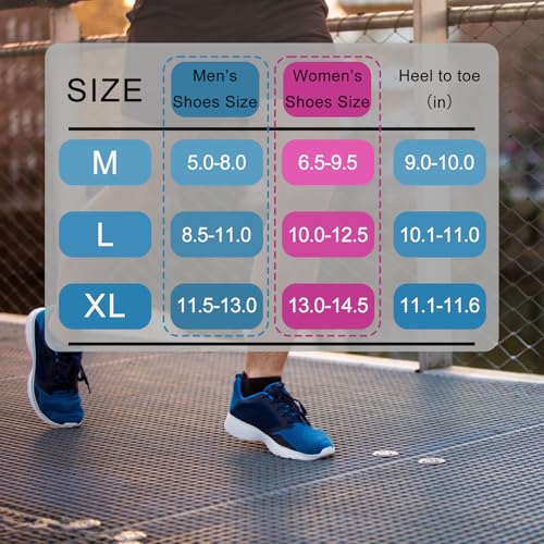 Image of CWVLC No Show Sports Compression Socks for Men Women with Cushion (4 /8 Pairs)