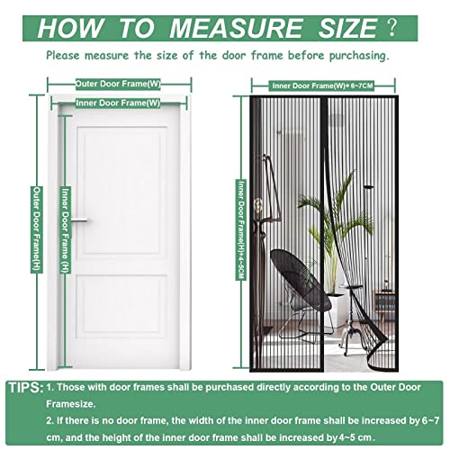 Zanzariera Magnetica per Porta,155x170cm