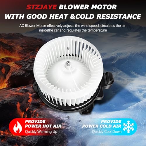 Image of 700249 AC Blower Motor Fan HVAC Replacement Assembly Compatible with Toyota for Corolla 2009-2018, for Prius 2010-2015, for Prius V 2012-2017 87103-02210, 75839, PM4031