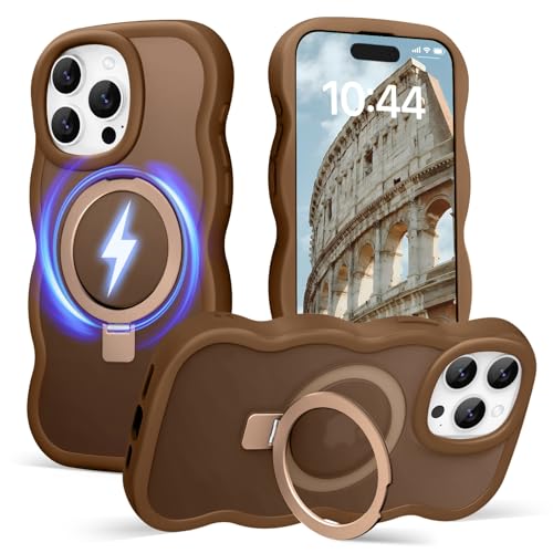 Amzfield iPhone 15 Pro MaxpP[X MagsafeΉ ȂCOX^hEF[ut[ 킢  }bg n[hobN VR op[ ϏՌ X}zP[X  ̎q uE