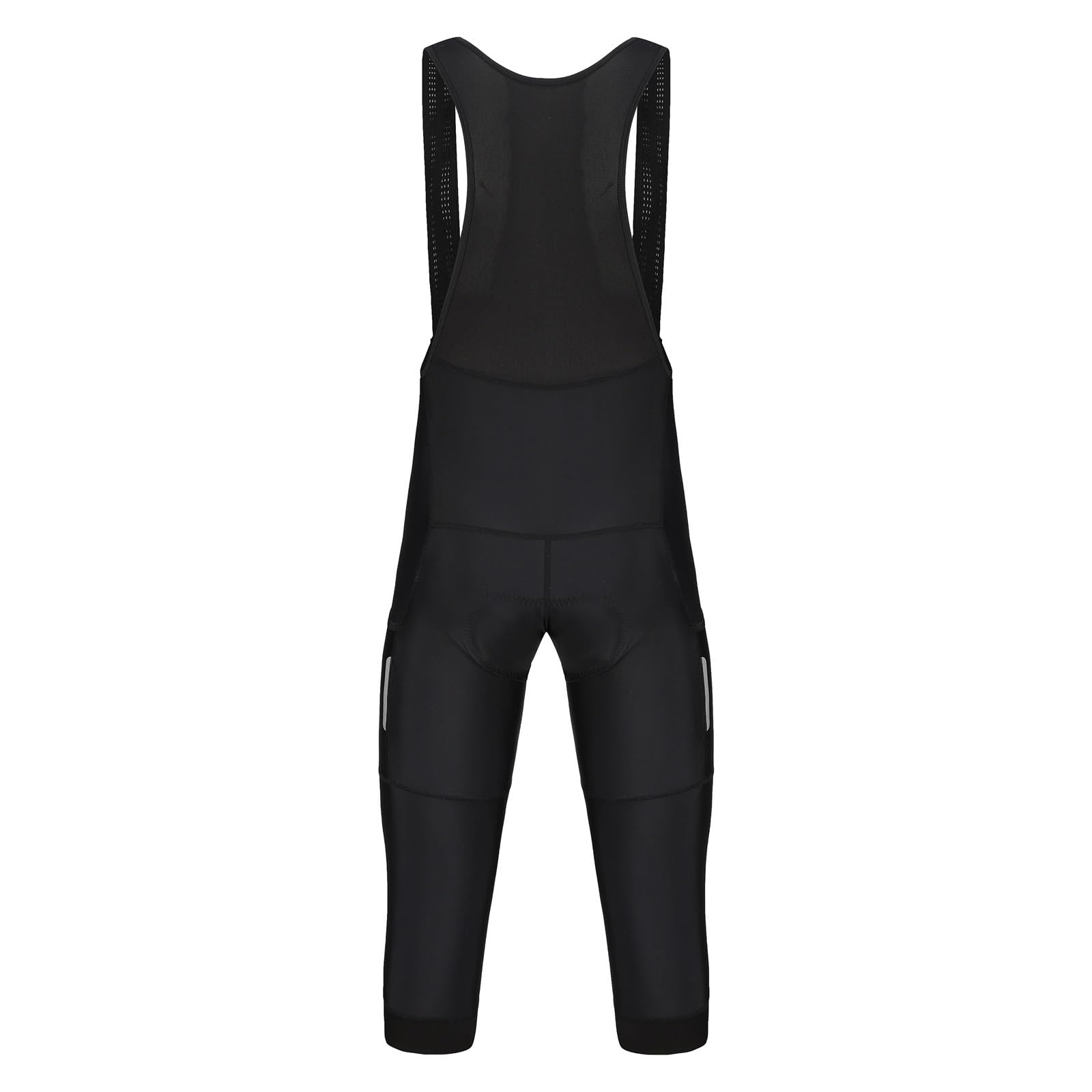 Culotte con Tirantes para Ciclismo Hombres 2 Bolsillos 3/4 Ciclismo Bib Shorts Verano Primavera Otoño Pantalones de Bicicleta Ropa de Bicicleta Pantalones para Ciclistas(Blue,L)