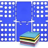 Geniusidea Shirt Folding Board T Shirt Folder for Adults Laundry Room Tough PP Plastic...