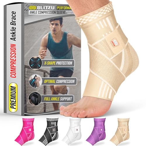 BLITZU Ankle Brace for Women, Men, Plantar Fasciitis